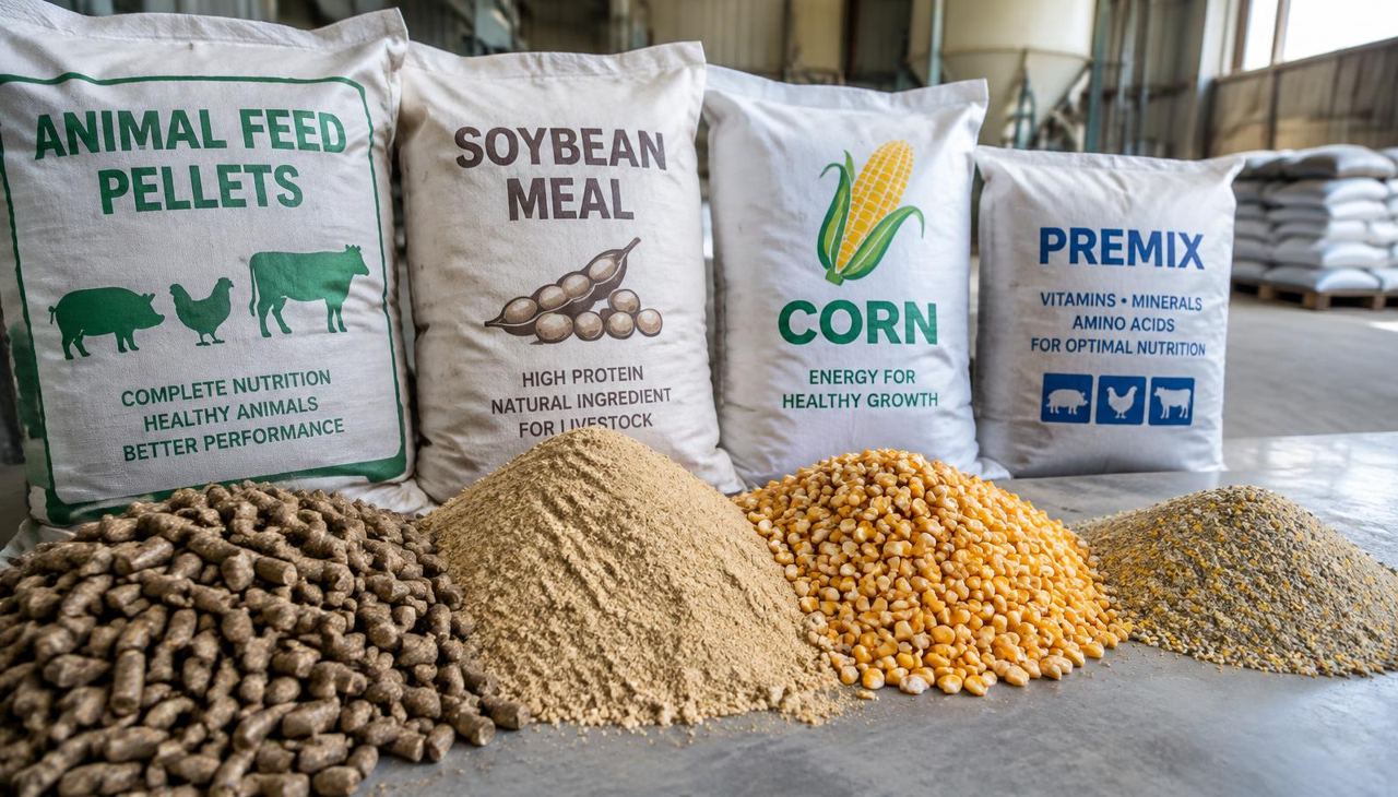 Planning sheet linking feed producer specifications, premix requirements, ingredient testing and farm delivery dates